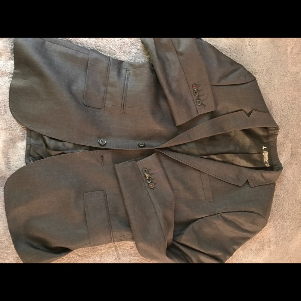 Howe blazer. Camo silk interior- blue exterior
